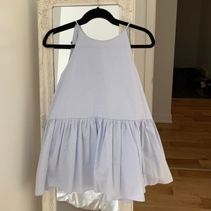 Powder blue peplum top